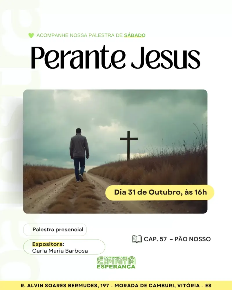 Cartaz: Perante Jesus